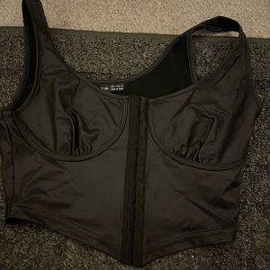 Cropped corset top